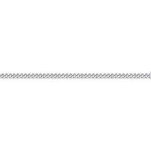 (18) Jewelco London Unisex Solid 950 Platinum Diamond Cut Curb 1.3mm Gauge Pendant Chain Necklace - PCN001B