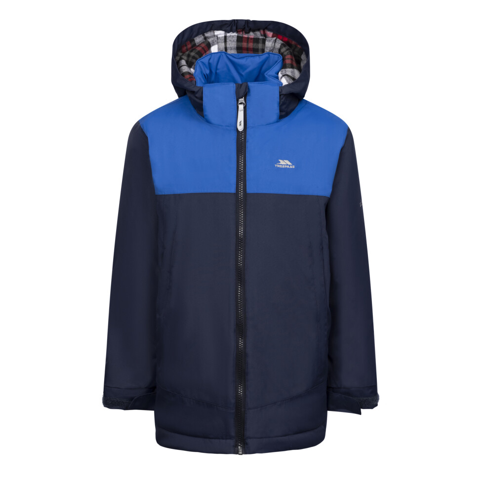 Trespass (7-8 Years, Navy) Boys Terris Waterproof Jacket