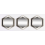 3 Hexagon Gold Plastic Frame Mirror Geometric 30Cm 5