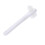 Poignée ergonomique à double tête de brosse de prothèse-Blanc 1