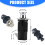 Zincs Alloy Cabinet Lock Replacement Round Embedded Push-Nickel 7