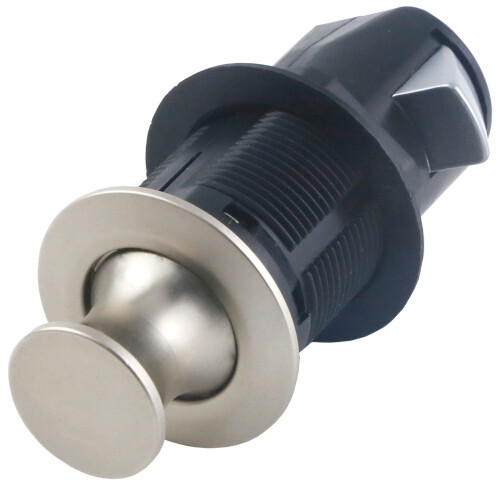 Zincs Alloy Cabinet Lock Replacement Round Embedded Push-Nickel