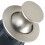Zincs Alloy Cabinet Lock Replacement Round Embedded Push-Nickel 10