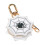 Leather Coin Purse with Keychain Small Change Purse-spider web 1