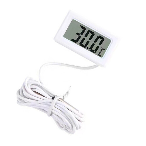Thermometers with Probe for Fridge Aquarium Freezer-White