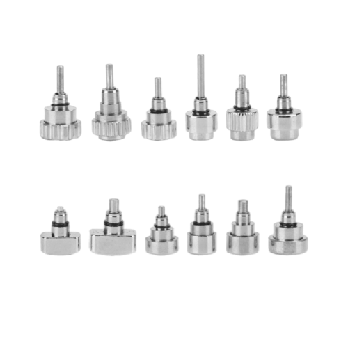 Stainless Steel Watch Push Button Assortment 12 pcs