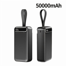 Portable Power Bank 50000mAh with LED Display and Lanyard