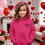 Girls' Pullover Hoodie Double Heart Print Front Pocket Hot 2
