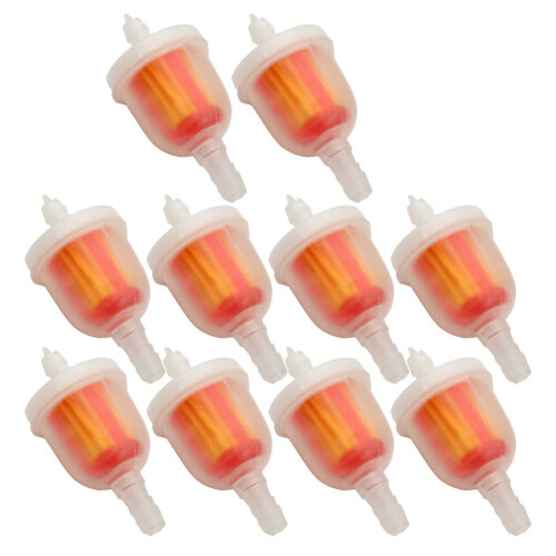 Motorcycle Plastic Inline Fuel Filter 10PCS