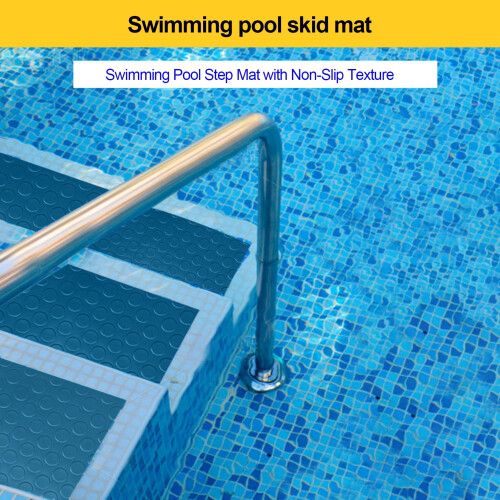 Pool Stair Mat PVC Non-Slip Texture Dark Blue 2