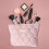 Quilted Makeup Pouch Portable Zippered Travel Organizer 7