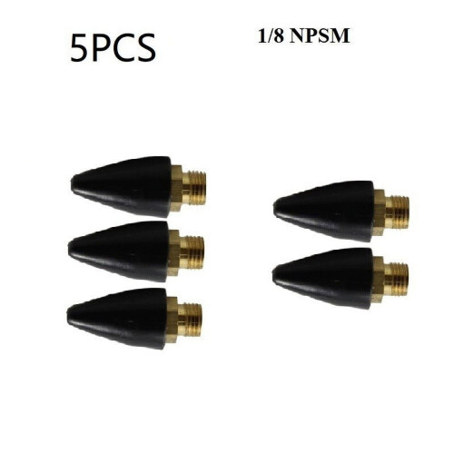 Air Blow Tool Replacement Tips NPSM 18 Inch Pack of 5