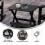 Outdoor Folding Side Table HDPE Black 3