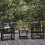 Outdoor Folding Side Table HDPE Black 7