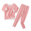 Boys Thermal Underwear Set Soft Lined Warm Base Layer Pink 1