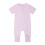 Baby Rompers Front Zipper Short Sleeve Solid Color 1