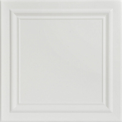 R24 Line Art Foam Ceiling Tile Dove White 8 pcs