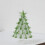 Mini Stained Glass Christmas Tree Green Hand-Blown 3