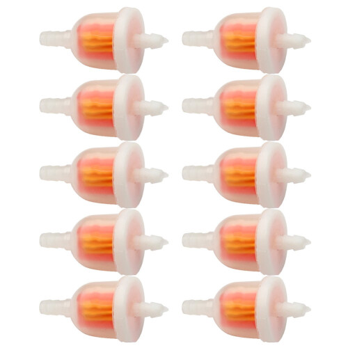 Motorcycle Plastic Inline Fuel Filter 10PCS 1