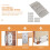 Flat Straight Corner Brace Plates with Screws 10 pcs 5
