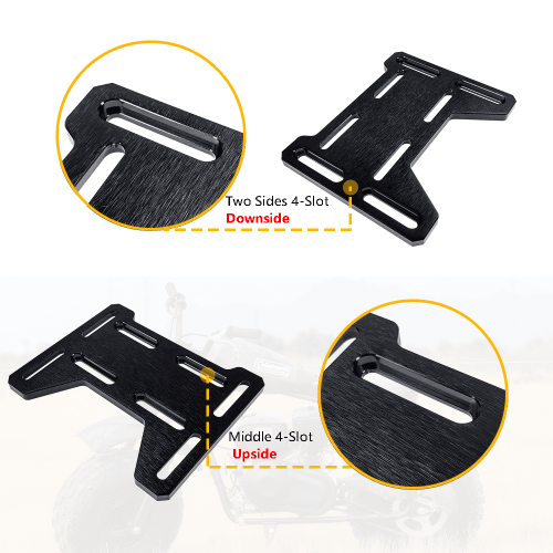 Mini Bike Mounting Plate Adapter Bracket Adjustable 2