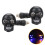 Skull Turn Signals LED 12V 2-Pack Amber/White Waterproof 3