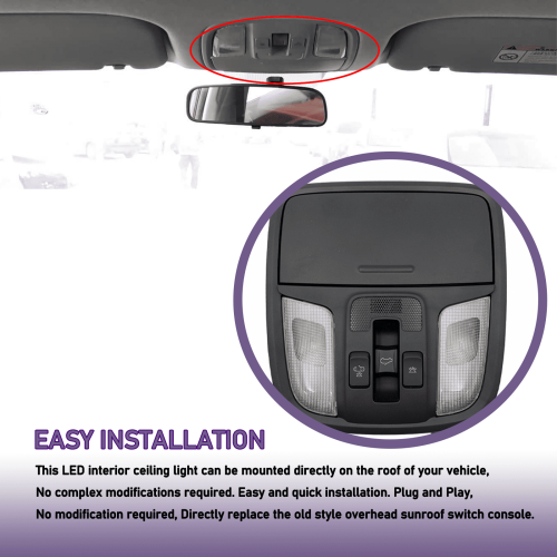 LED Dome Map Reading Light for Kia KX7 Sorento 92810-C0000 2