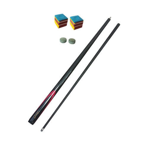 Carbon Fiber Pool Cue Stick Two-Section Portable Black 1
