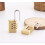 Brass Mini Digit Number Padlock 2 pcs 6
