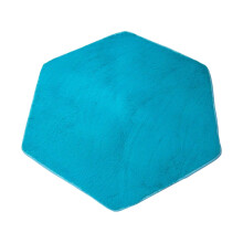 Kids Hexagon Tent Rug Non-Slip Play Mat Blue