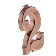 ABS Modern Number Sign Plaque Digit 2