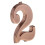 ABS Modern Number Sign Plaque Digit 2 2