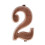 ABS Modern Number Sign Plaque Digit 2 5