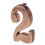 ABS Modern Number Sign Plaque Digit 2 6