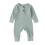 Toddler Long Sleeve Ribbed Henley Romper One-Piece 1