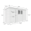 11x5 Pent Composite Shed Tanalised (Single Door, No Windows) 4
