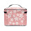 Pink Polyester Travel Makeup Organizer with Brush Holder 1pc 4