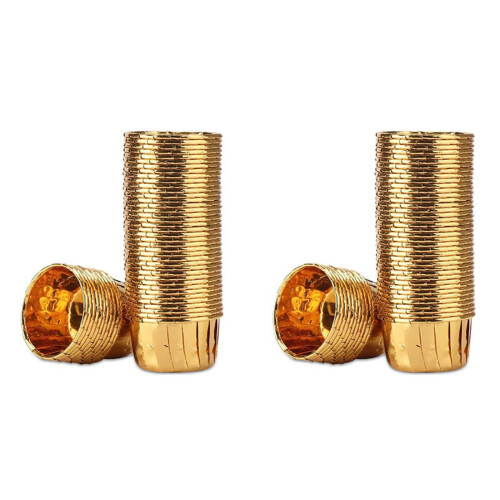 Aluminum Foil Cupcake Liners Gold 100 pcs