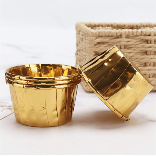 Aluminum Foil Cupcake Liners Gold 100 pcs 2