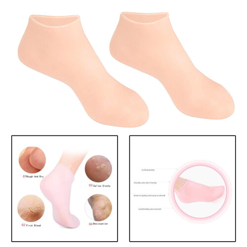 Soft Silicone Socks for Rough Foot Care Protection 2