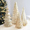 Illuminated Mercury Glass Christmas Trees LED Silver 5-Pack 3