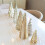 Illuminated Mercury Glass Christmas Trees LED Silver 5-Pack 5