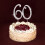 Silver Anniversary Cake Topper Shape Number 60 1 Piece 6