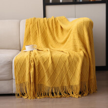 Soft Knitted Fringed Throw Blanket Fleece 150x200cm