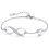 Infinity Heart Charm Bracelet 925 Sterling Silver Adjustable 1