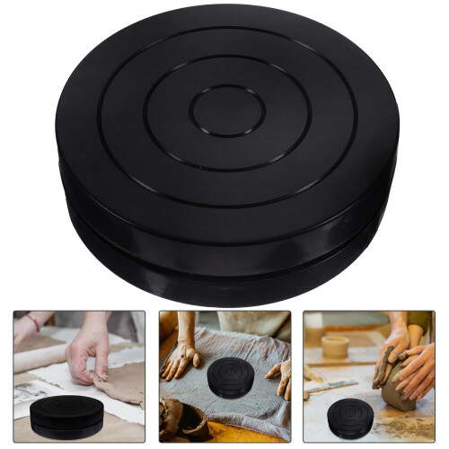 Clay Sculpting Turntable Black Plastic 1 Set