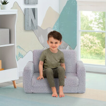 Sherpa Sofa Recliner Convertible Gray Pink White 2-in-1