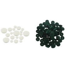 17Pcs Clarinet Leather Pads with 90Pcs Piano Keyboard Washer Piano Balance Rail Punchings Washers