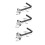 Stainless Steel Crystal Nose Stud Set 6 Pieces 2