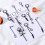 Punk Cross Hoop Earrings Set 12 Pieces 2